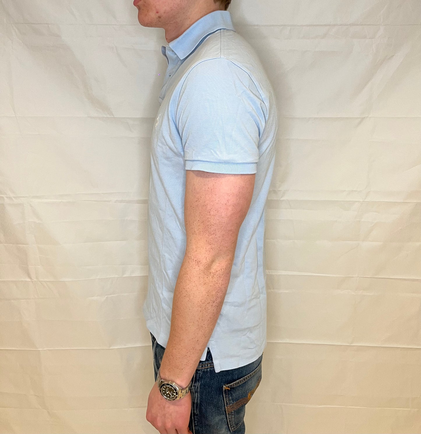 Polo Ralph Lauren Custom Slim Fit Polo Light Blue Men's