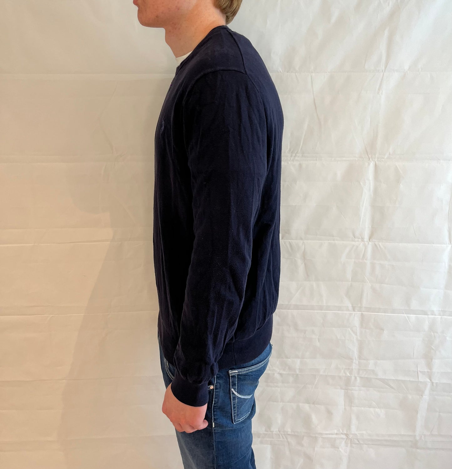Polo Ralph Lauren Slim Fit Prima Cotton Sweater Blue Men's