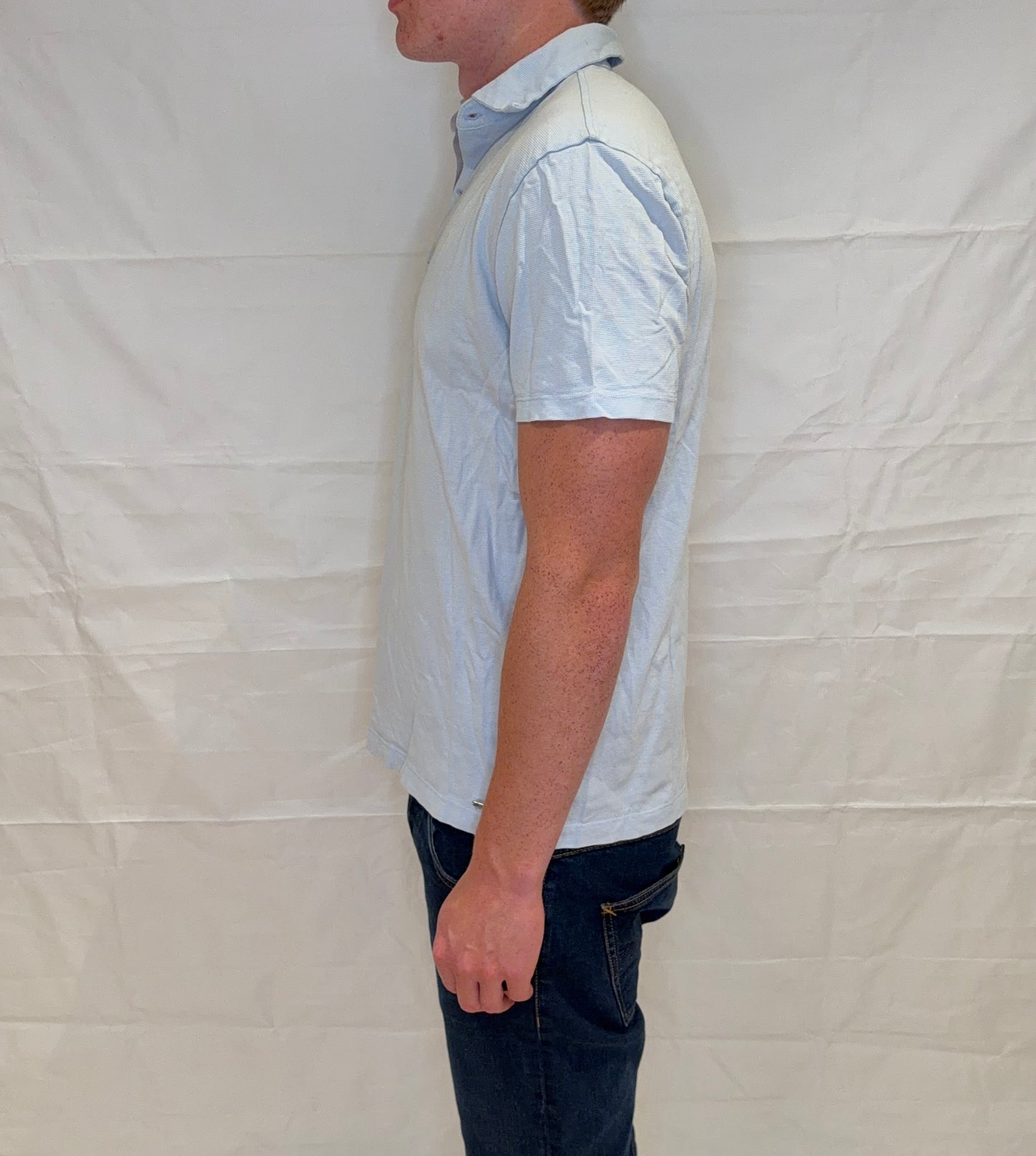 Massimo Dutti Polo Light Blue Men's