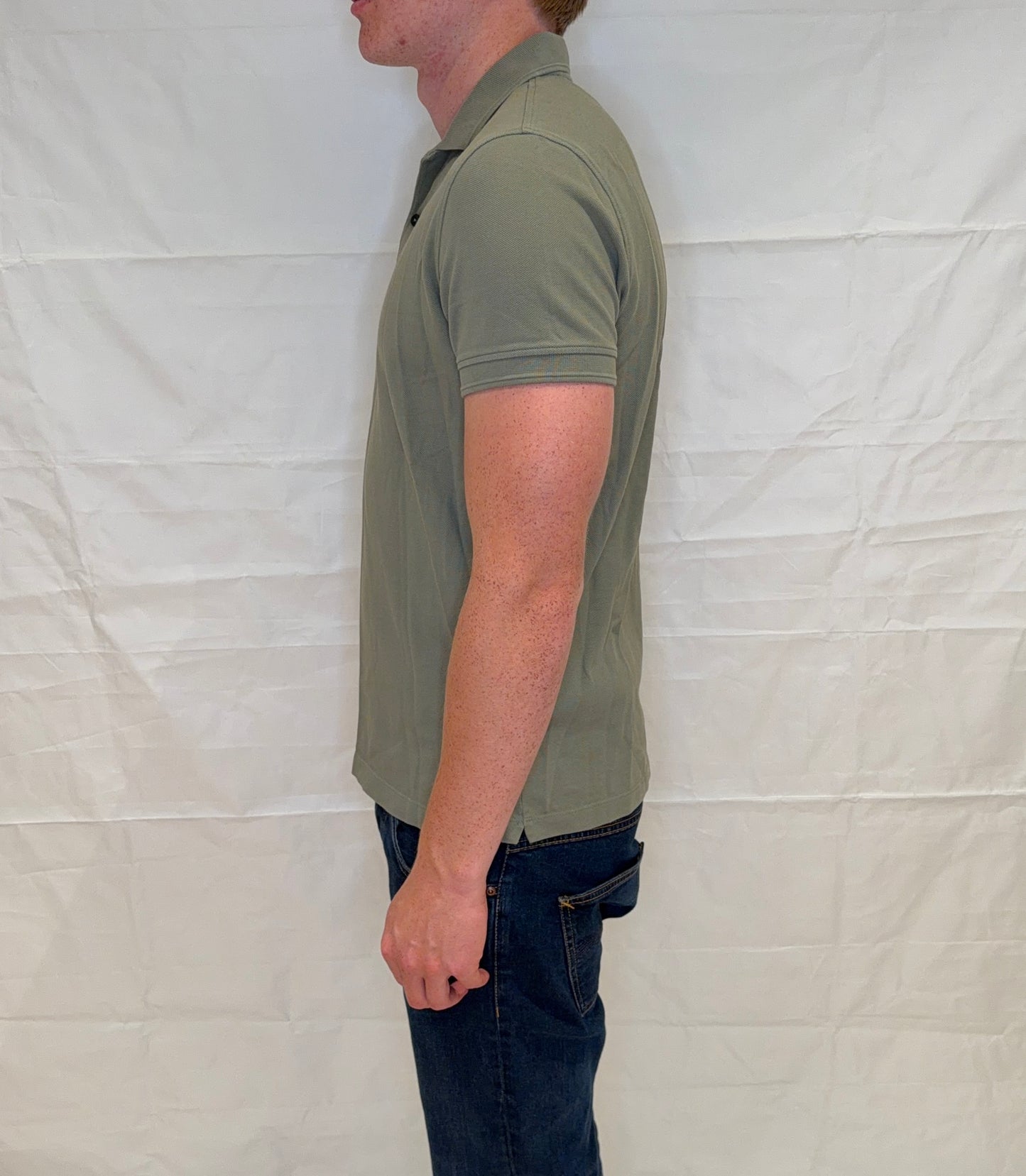 Massimo Dutti Polo Olive Green Men's