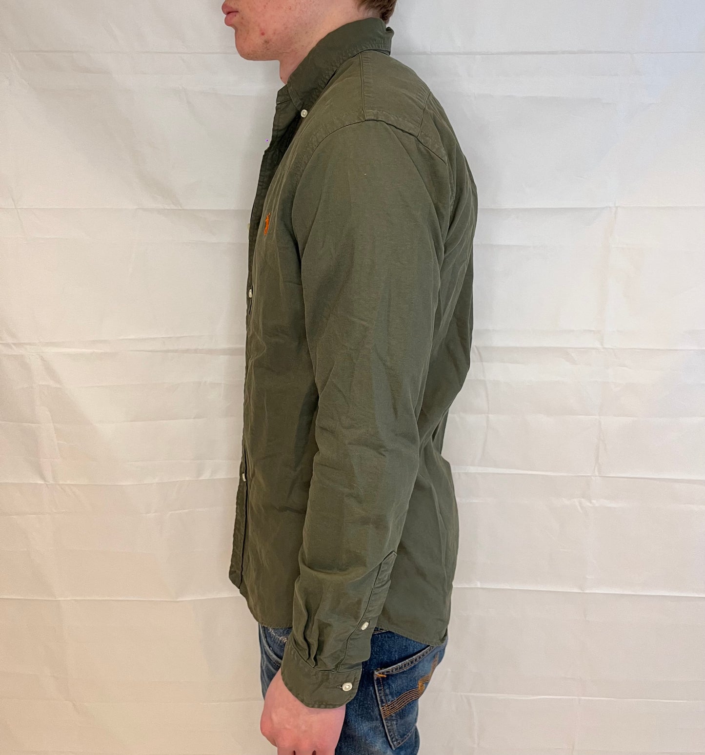Polo Ralph Lauren Slim Fit Shirt Olive Green Men's