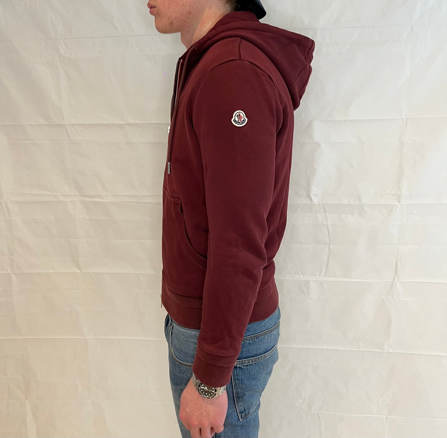 Moncler Hoodie Men's burgundy