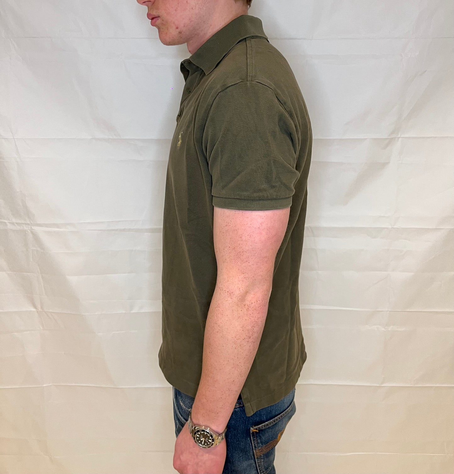 Polo Ralph Lauren Slim Fit Polo Olive Green Men's