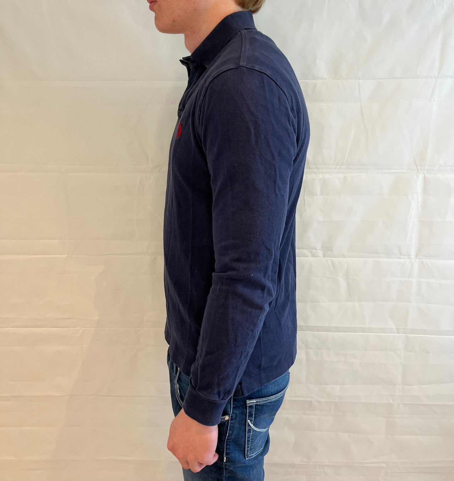 Polo Ralph Lauren Slim Fit Polo Long Sleeve Blue Men's