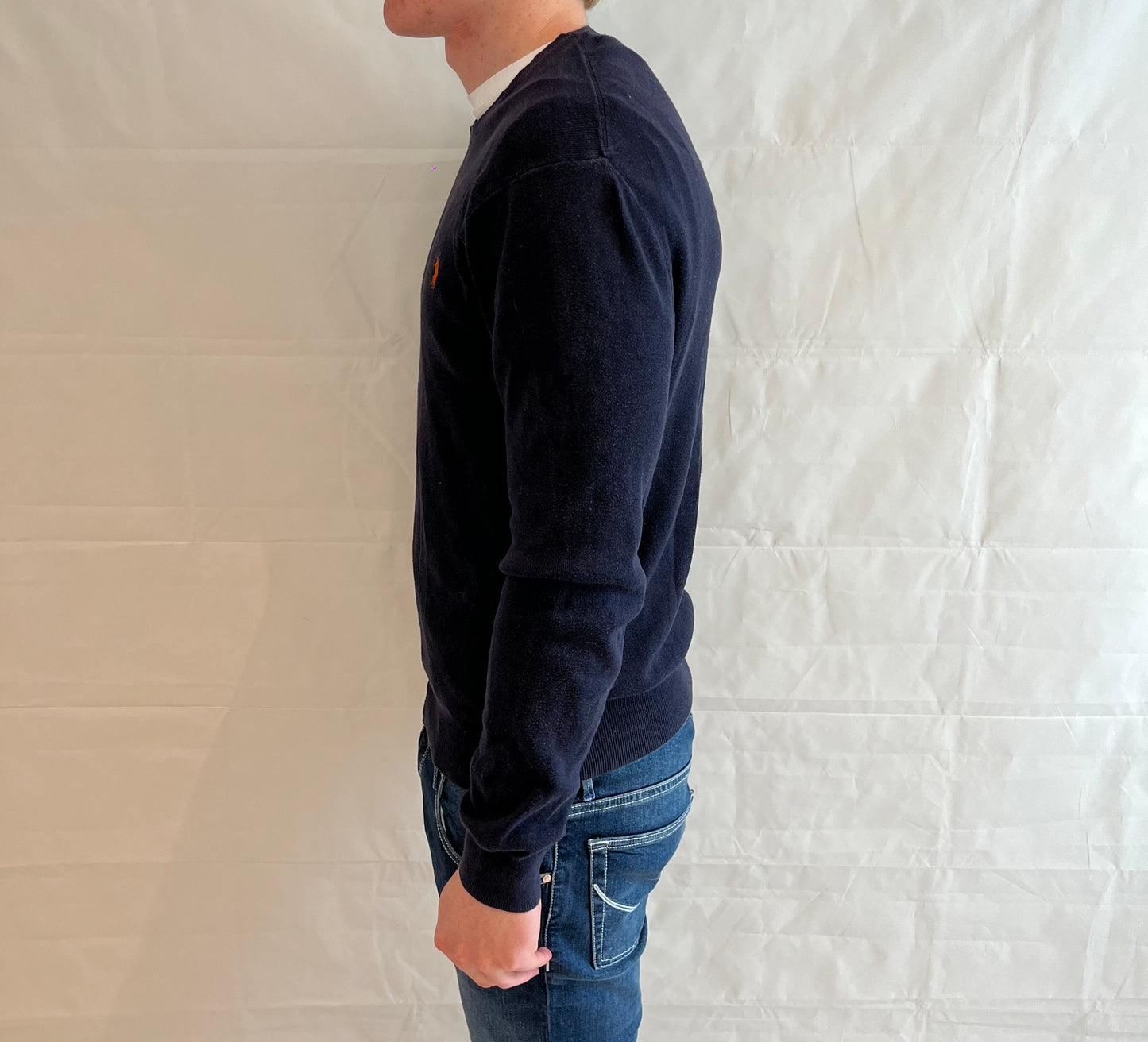 Polo Ralph Lauren Sweater Slim Fit Prima Cotton Blue Men's