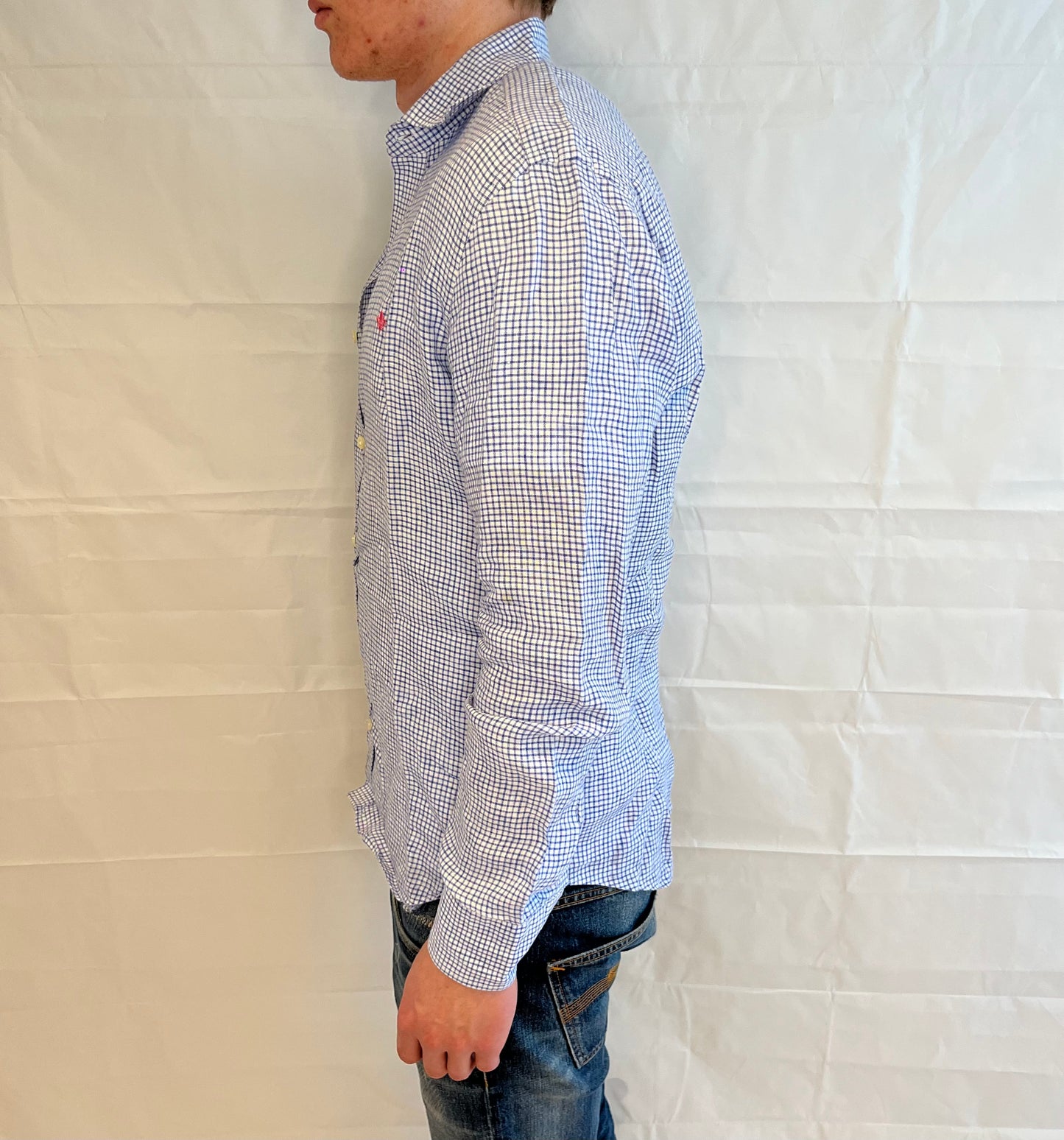 Morris Linen Shirt Checked Men's