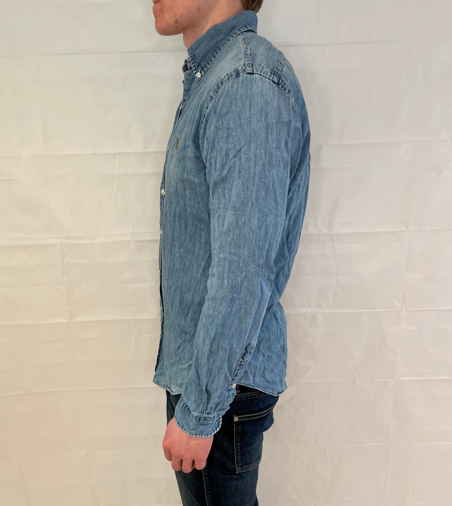 Polo Ralph Lauren Slim Fit Denim Shirt Blue Men's