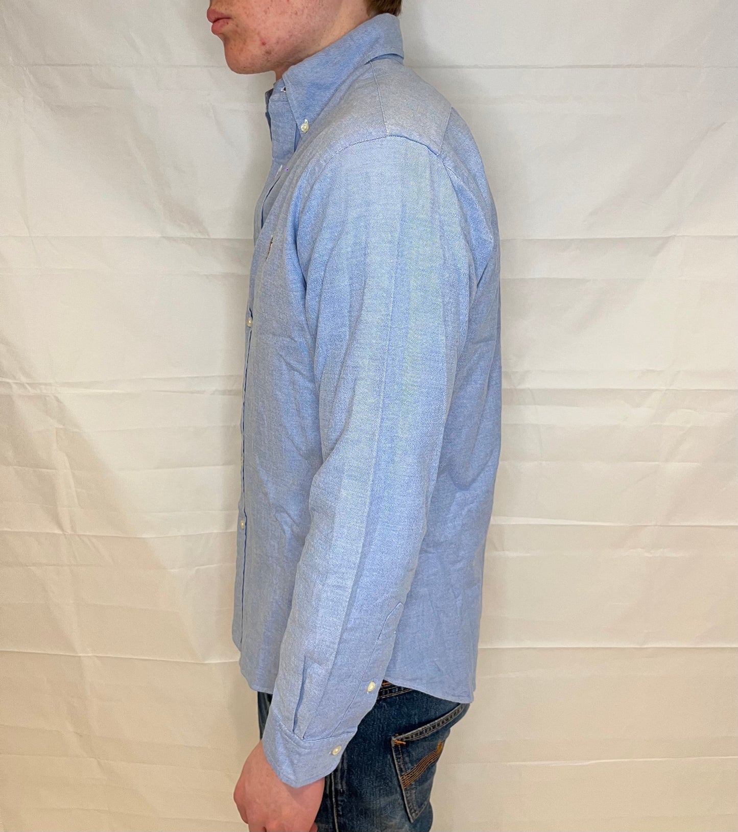 Polo Ralph Lauren Slim Fit Stretch Oxford Shirt Light Blue Men's