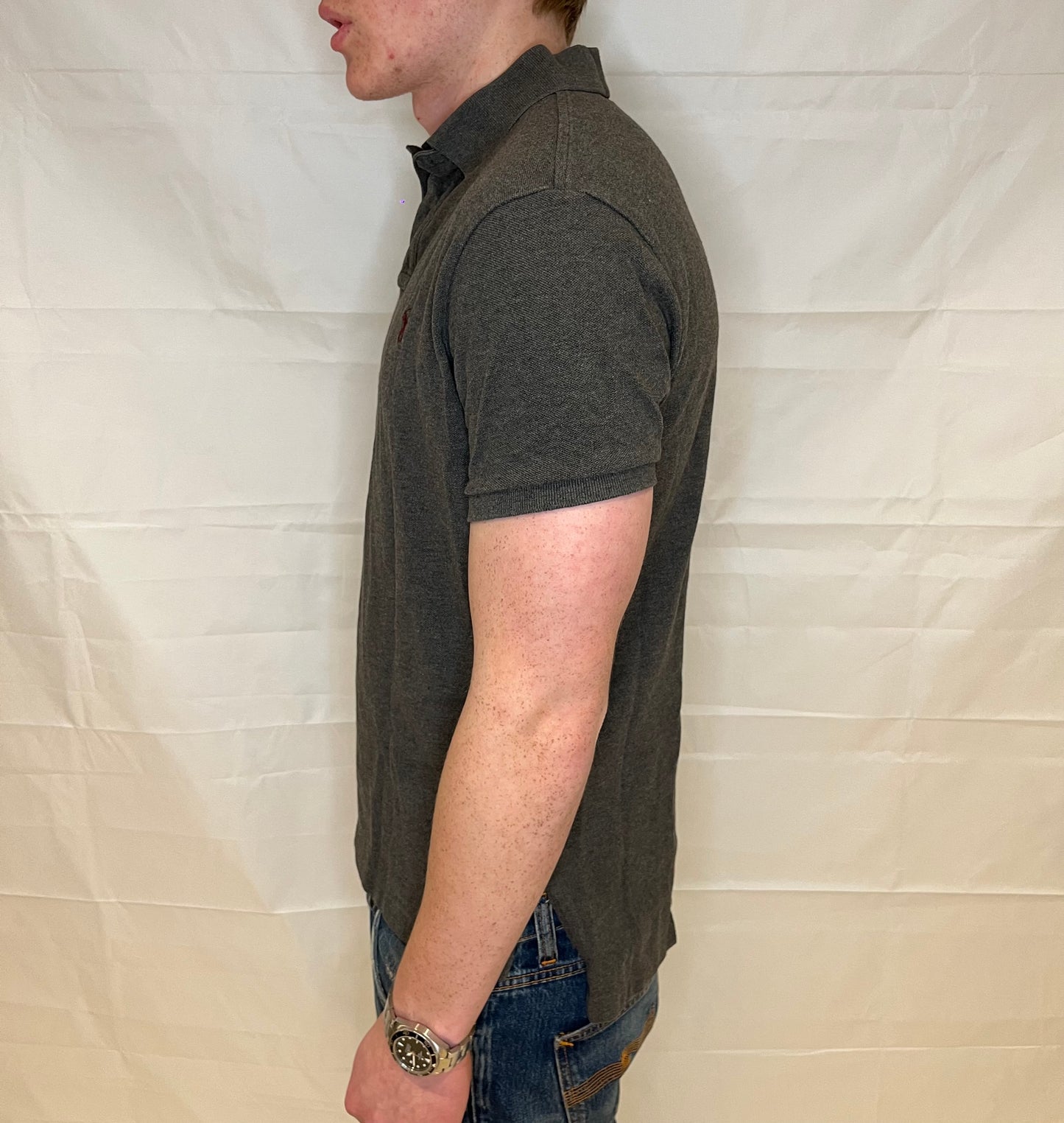 Polo Ralph Lauren Custom Fit Polo Grey Men's