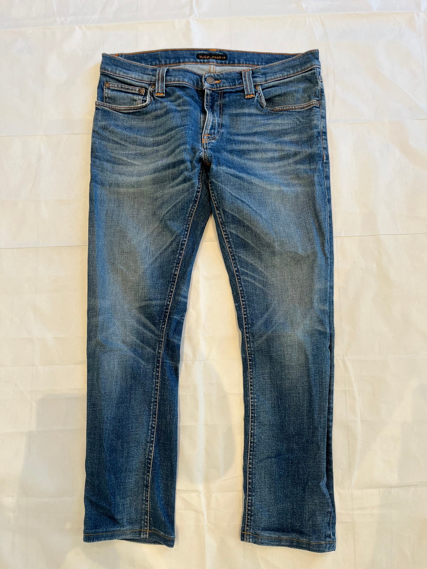 Nudie Tight Long John Jeans Blue Men's