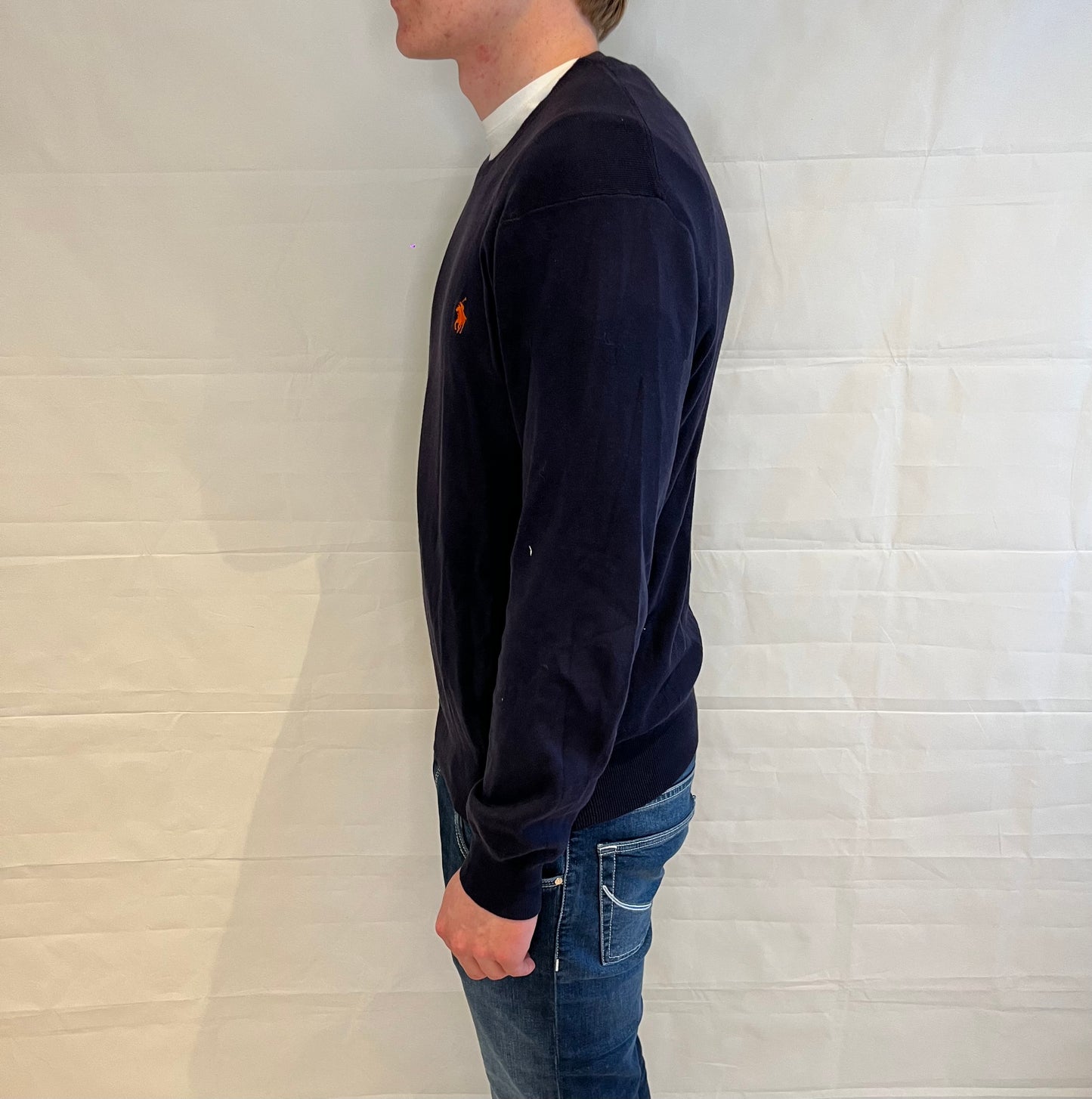 Polo Ralph Lauren Slim Fit Prima Cotton Sweater Blue Men's