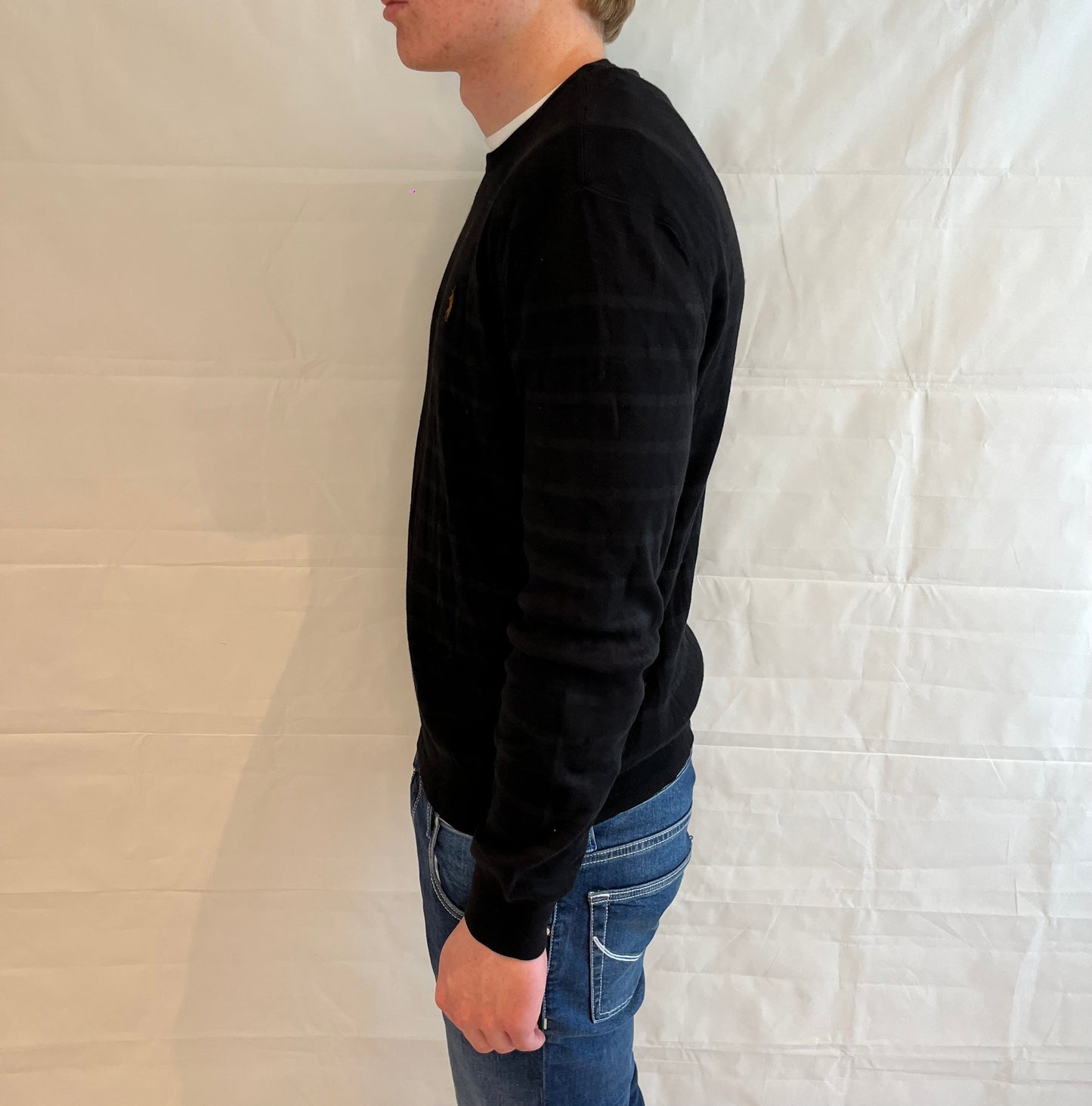 Polo Ralph Lauren Prima Cotton Sweater Striped Black Men's