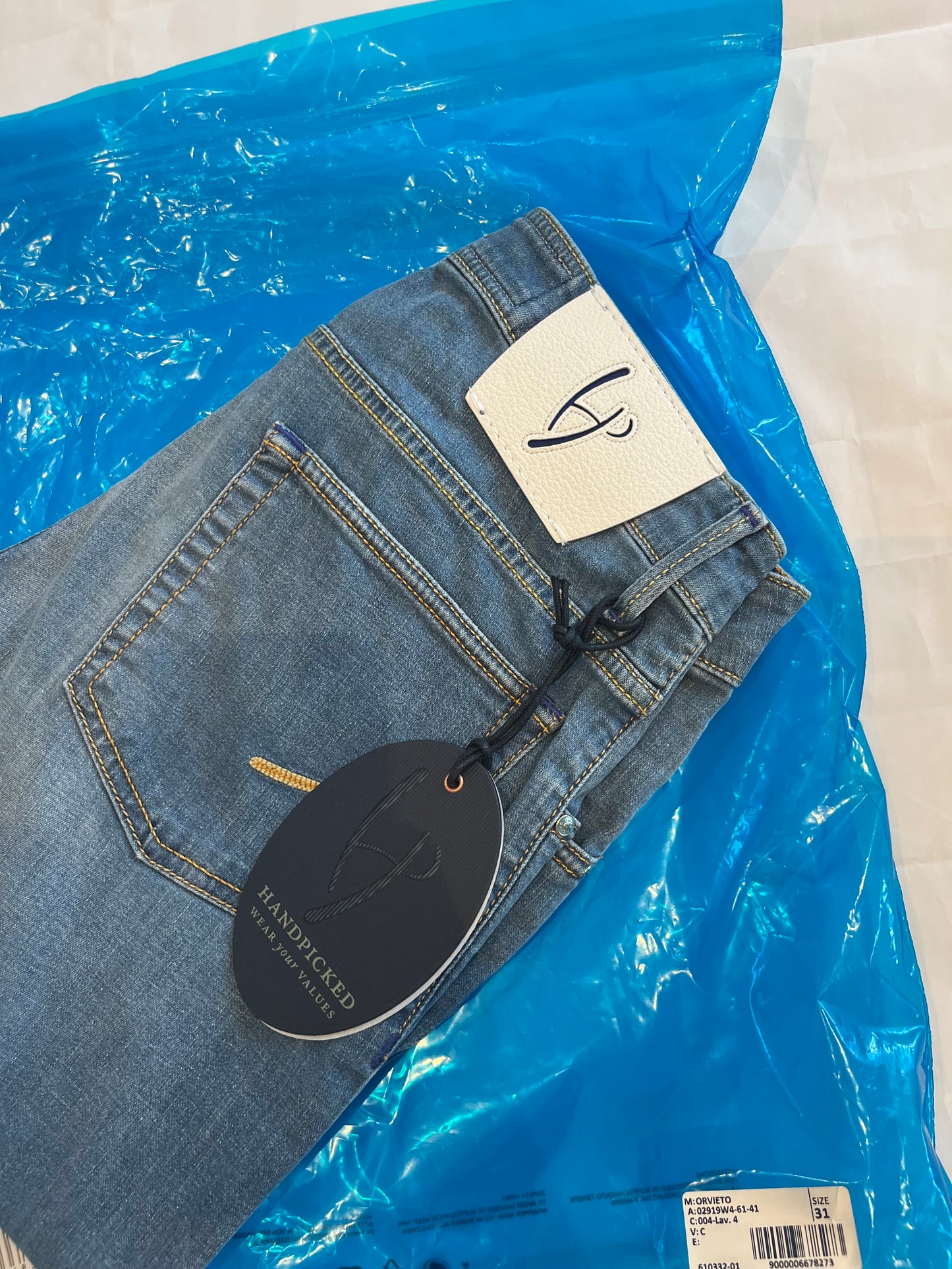 Handpicked Slim Fit Orvieto Jeans Light Blue Men's