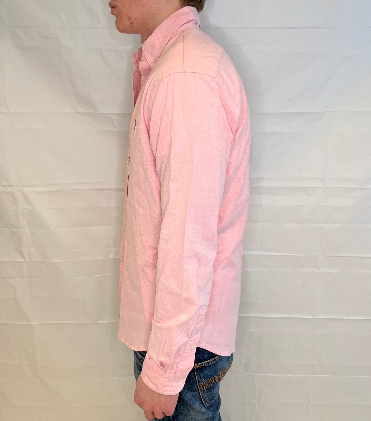 Polo Ralph Lauren Slim Fit Stretch Oxford Shirt Pink Men's