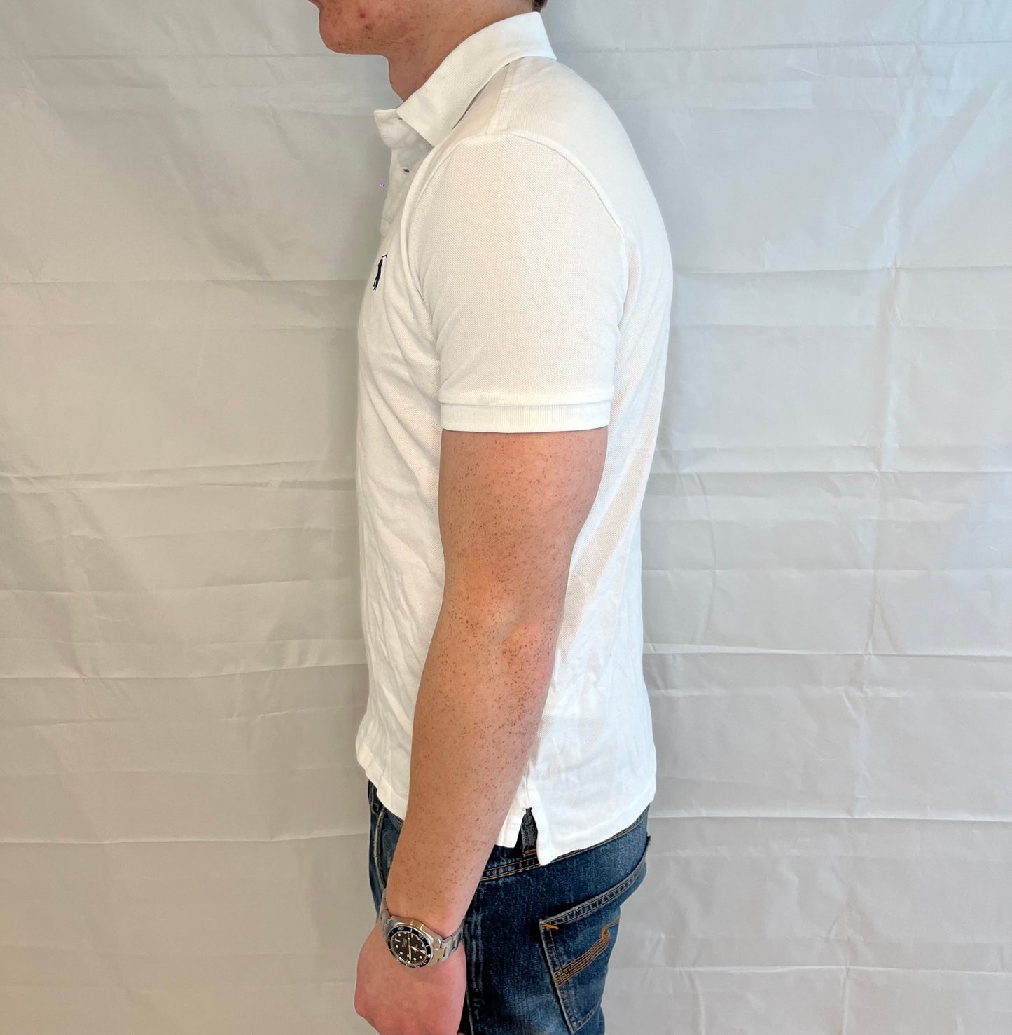 Polo Ralph Lauren Custom Slim Fit Polo White Men's