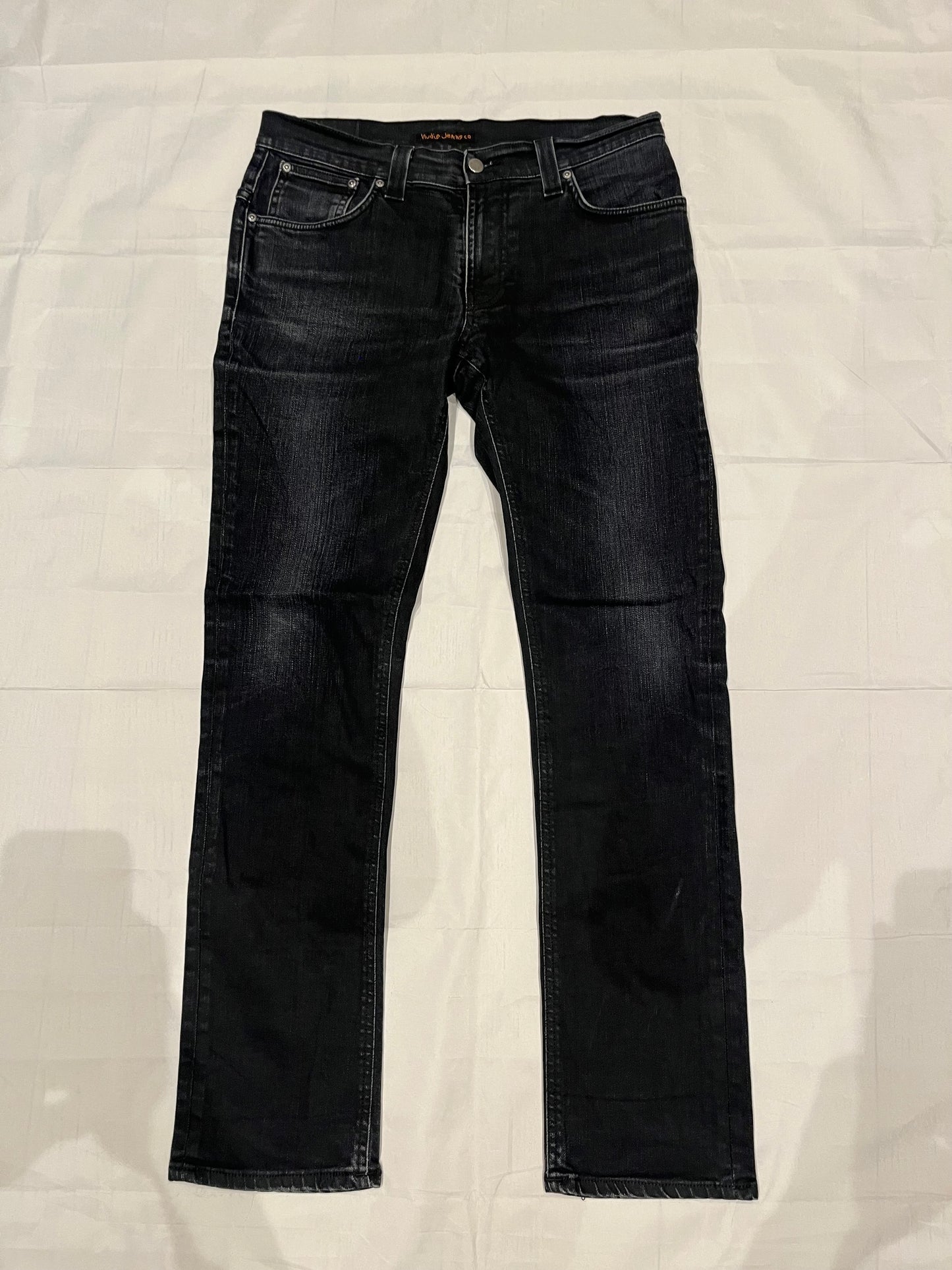 Nudie Thin Finn Jeans Black Men's