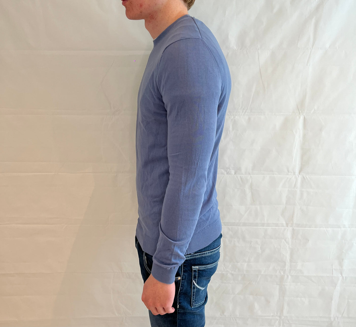 Massimo Dutti Sweater Light Blue Men's
