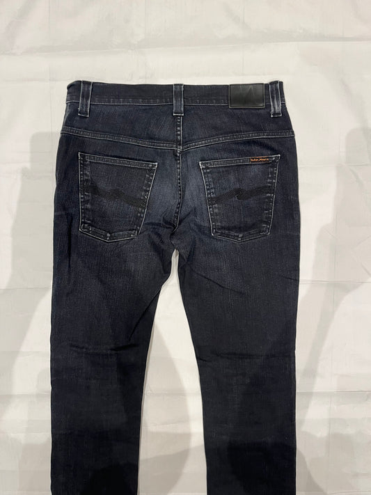 Nudie Thin Finn Jeans Black Men's