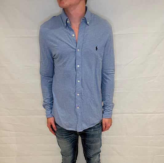 Polo Ralph Lauren Featherweight Mesh Shirt Light Blue Men's