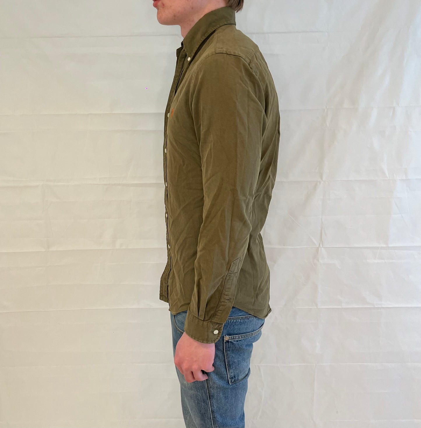 Polo Ralph Lauren Slim Fit Shirt Olive Green Men's