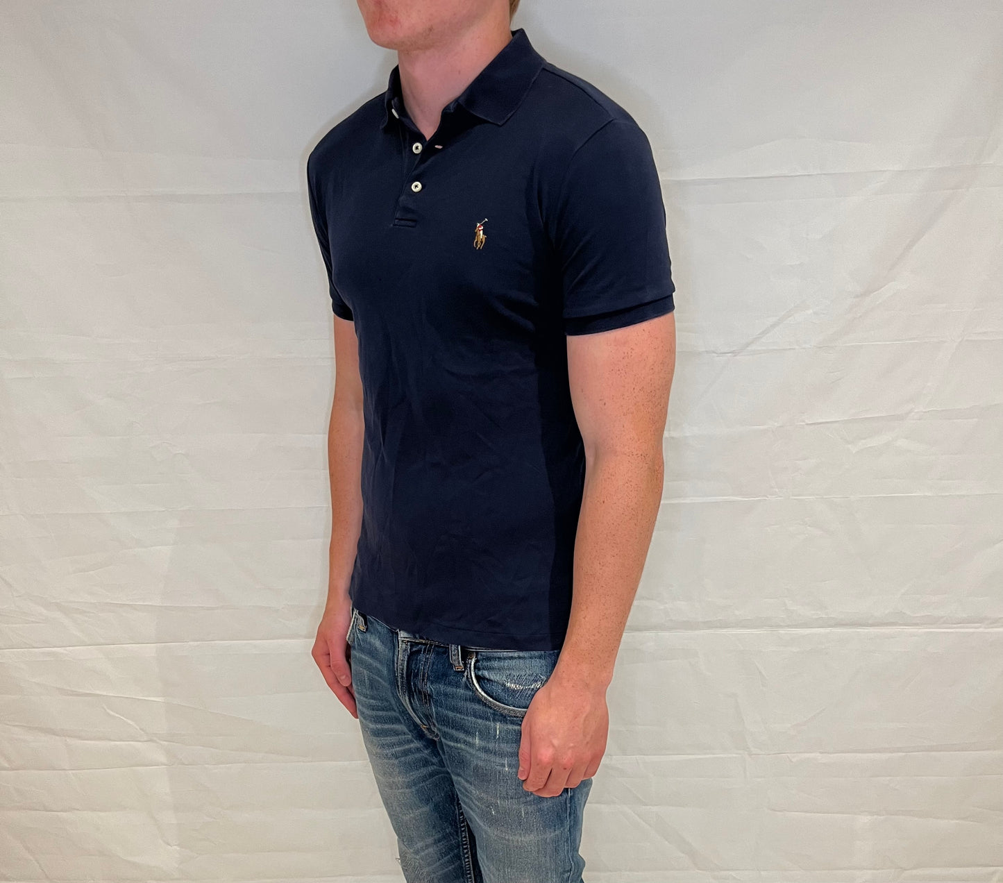 Polo Ralph Lauren Custom Slim Fit Polo Blue Men's