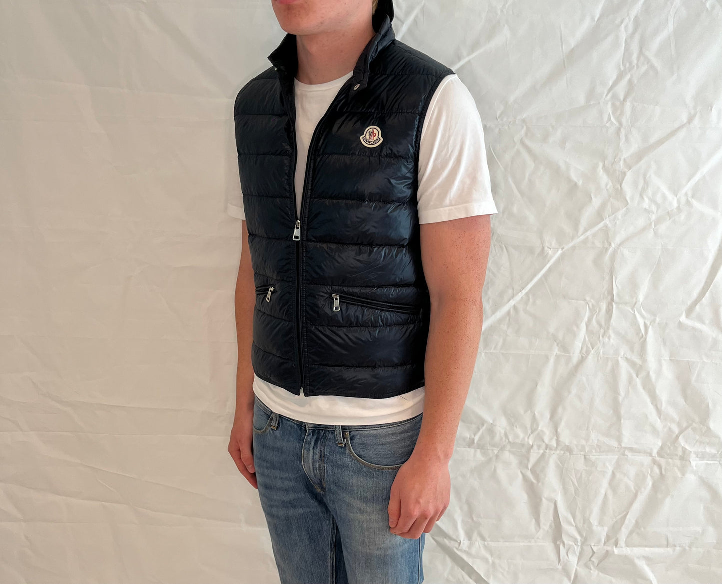 Moncler Gui Vest Men's Blue