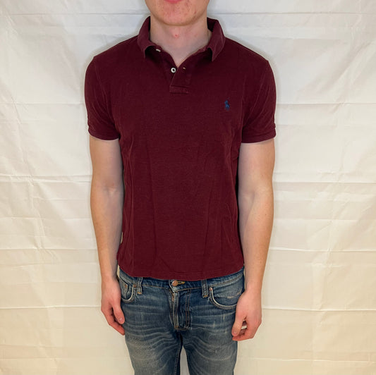 Polo Ralph Lauren Custom Slim Fit Polo Burgundy Men's