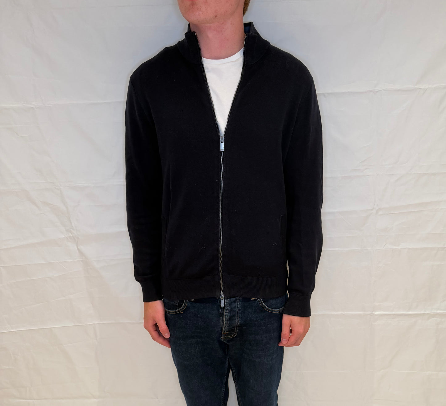 Massimo Dutti Full Zip Blue Men's