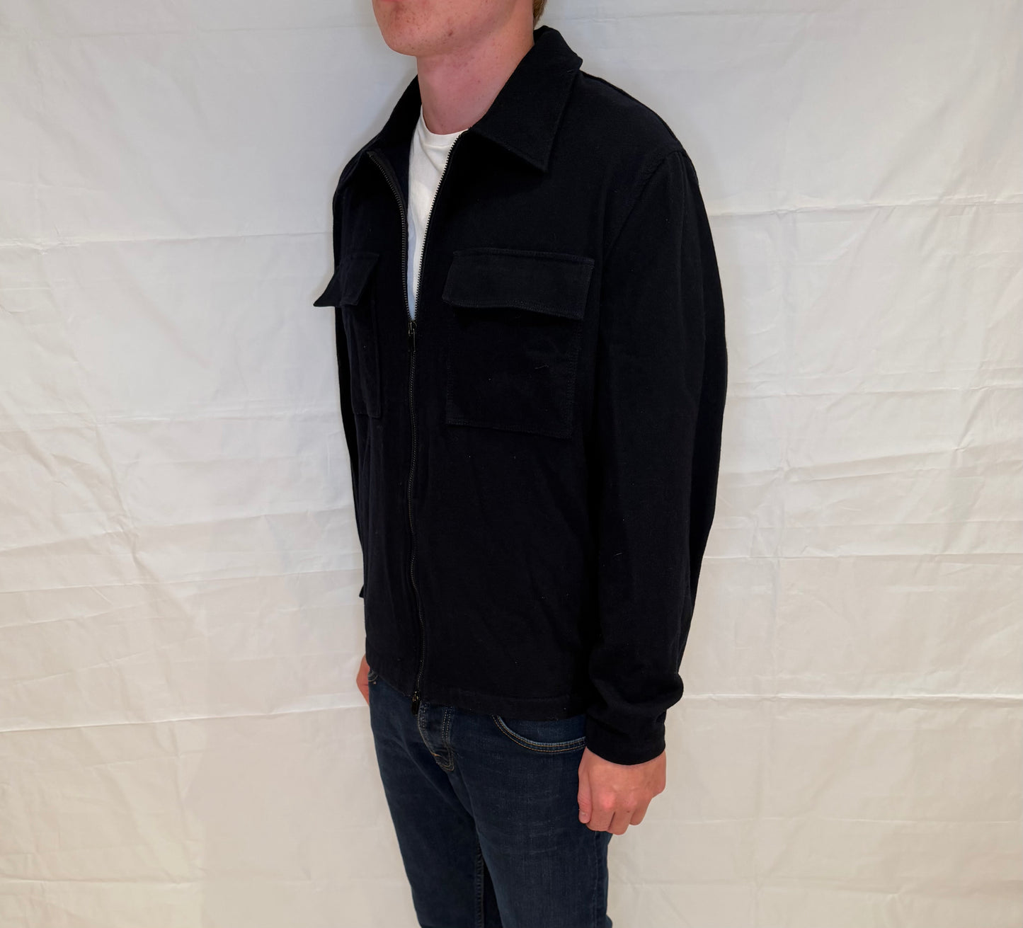 Massimo Dutti Overshirt Black Men's