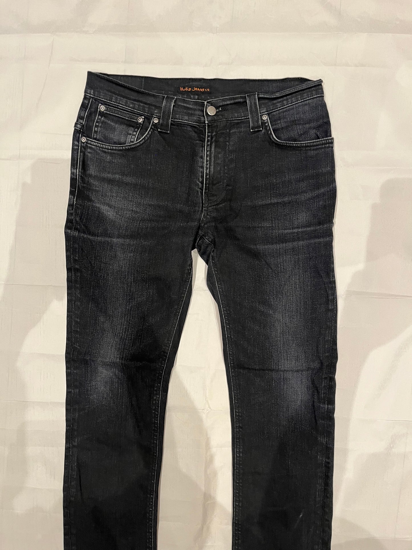 Nudie Thin Finn Jeans Black Men's
