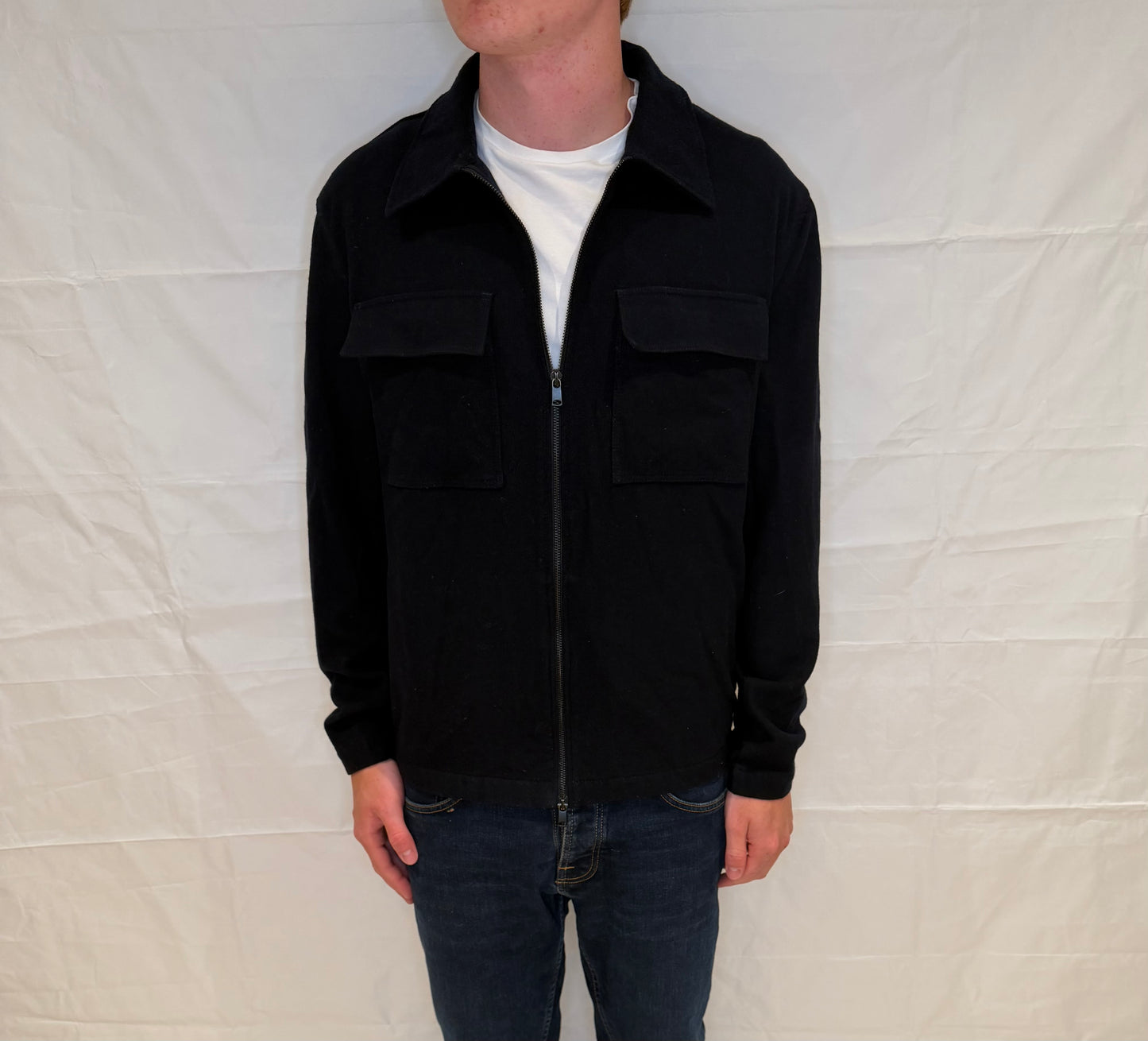Massimo Dutti Overshirt Black Men's