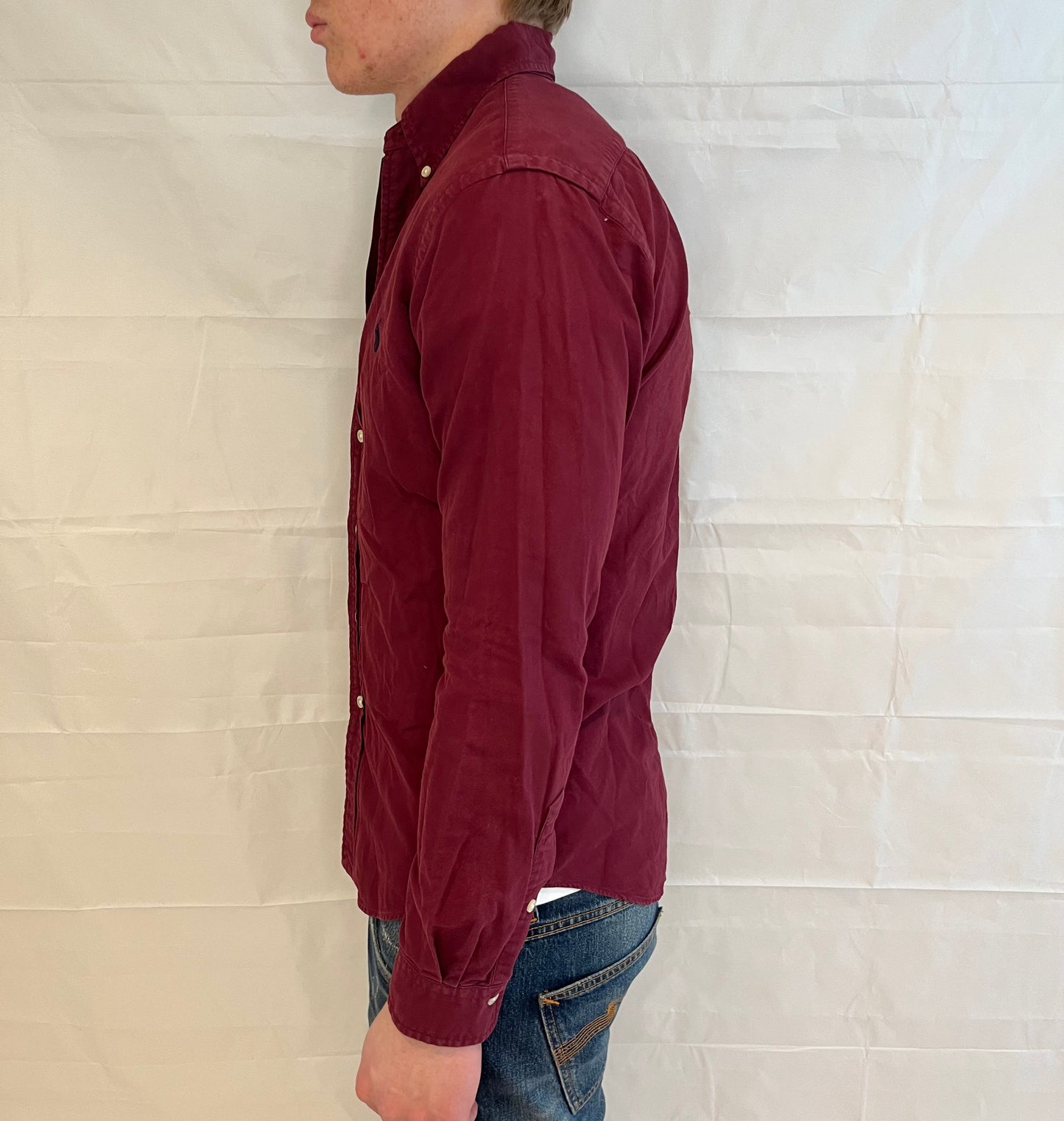 Polo Ralph Lauren Slim Fit Shirt Burgundy Men's