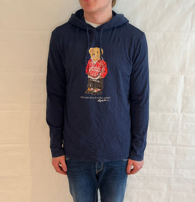 Polo Ralph Lauren Bear Hoodie Blue Men's