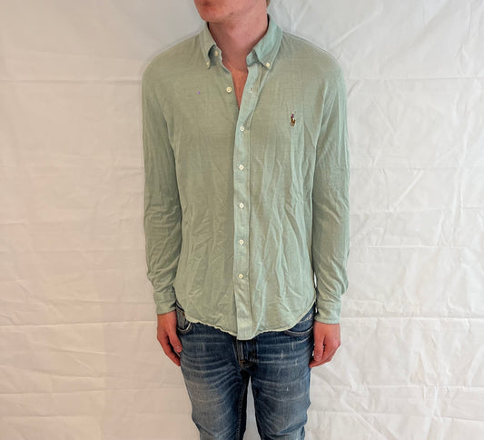 Polo Ralph Lauren Knit Oxford Shirt Light Green Men's