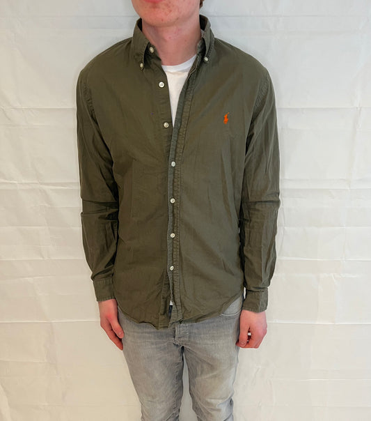 Polo Ralph Lauren Slim Fit Shirt Olive Green Men's