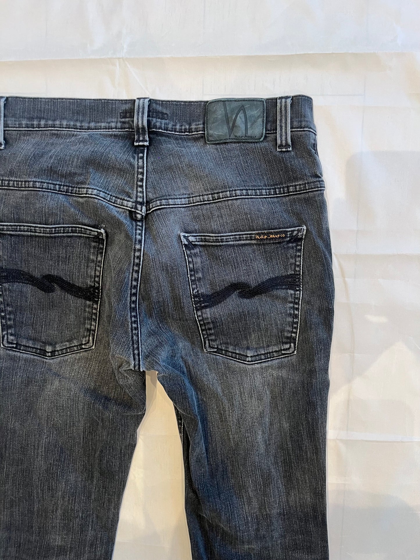 Nudie Thin Finn Jeans Black Men's