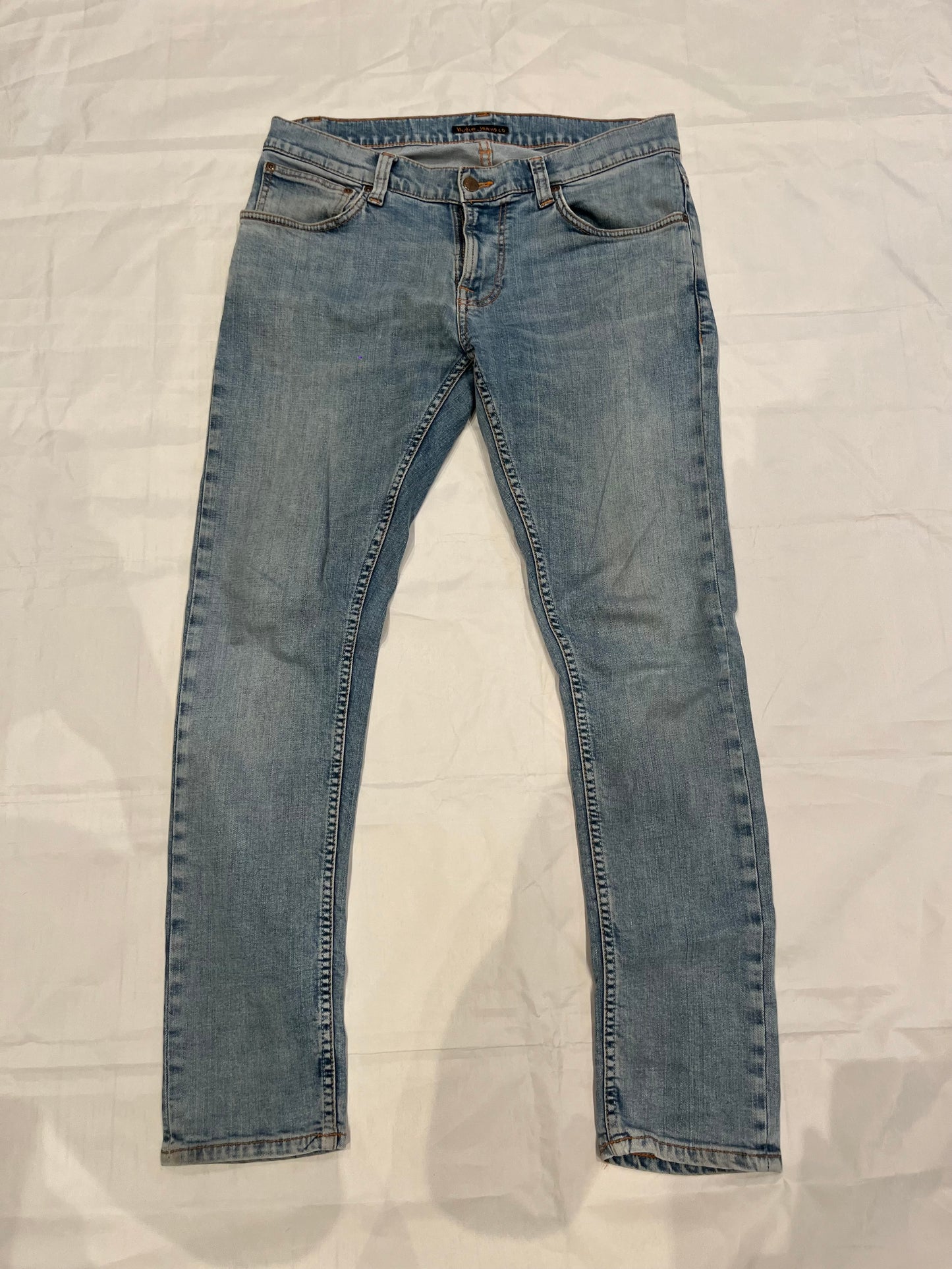 Nudie Tight Terry Jeans Light Blue Men's