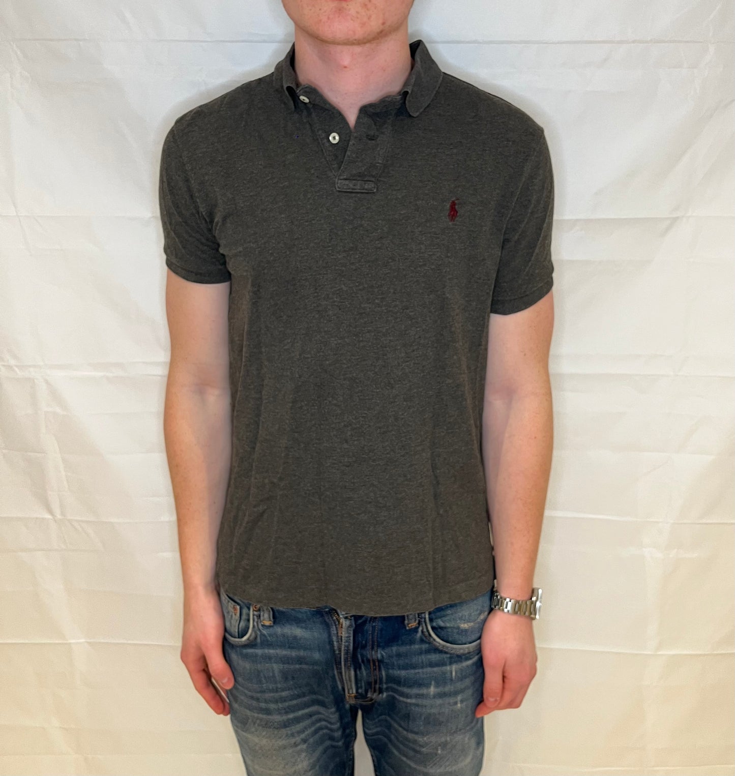 Polo Ralph Lauren Custom Fit Polo Grey Men's
