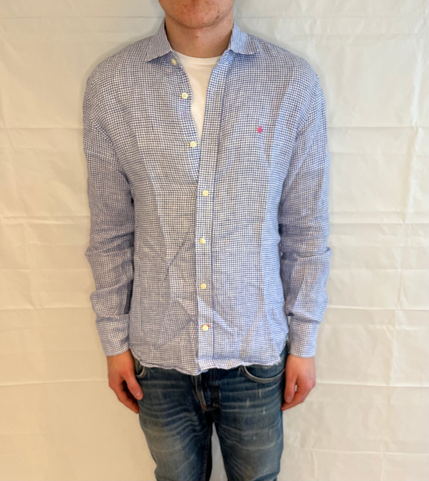 Morris Linen Shirt Checked Men's