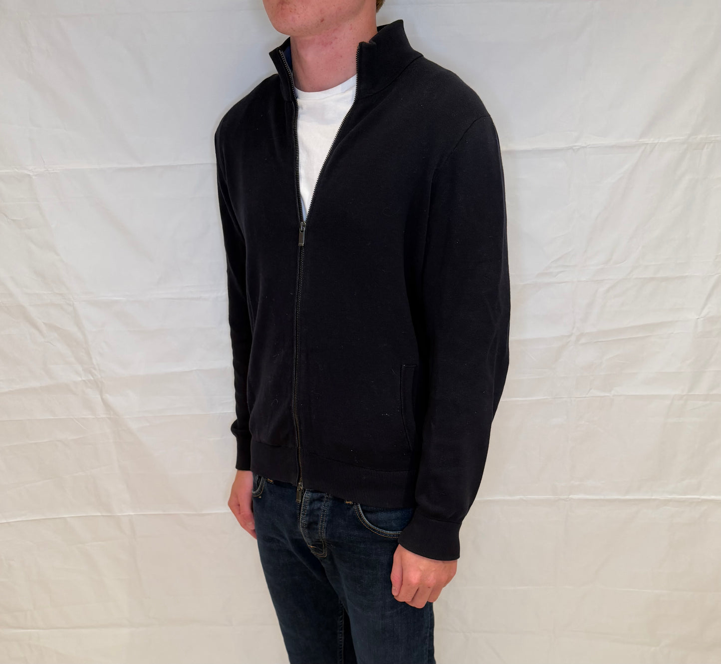Massimo Dutti Full Zip Blue Men's