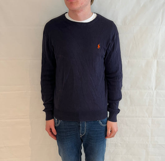 Polo Ralph Lauren Sweater Slim Fit Prima Cotton Blue Men's
