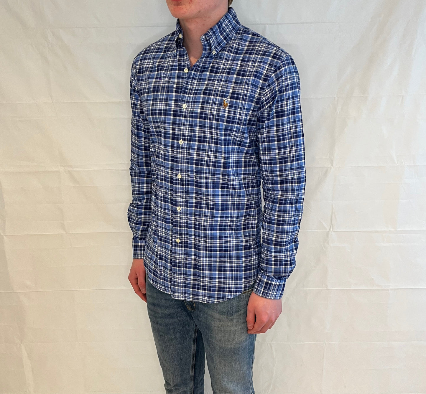 Polo Ralph Lauren Slim Fit Stretch Oxford Shirt Checked Men's