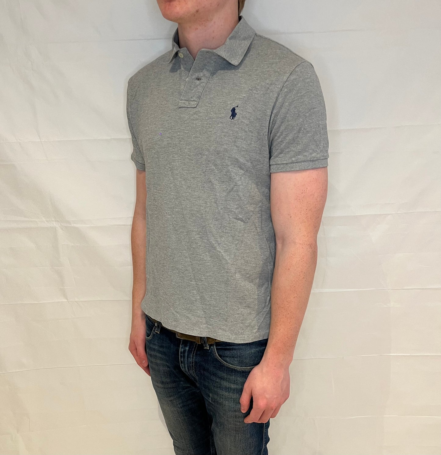 Polo Ralph Lauren Custom Slim Fit Polo Grey Men's