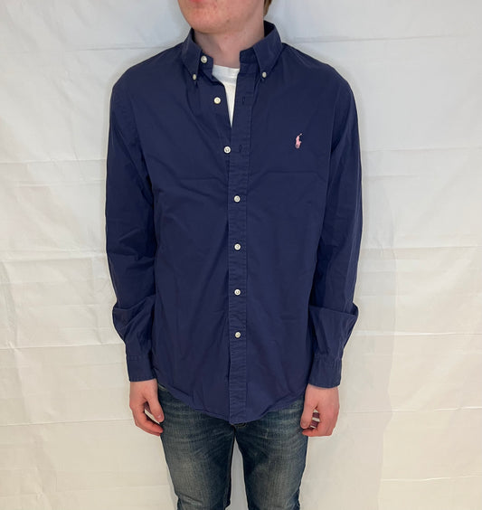 Polo Ralph Lauren Slim Fit 100% Cotton Stretch Shirt Blue Men's