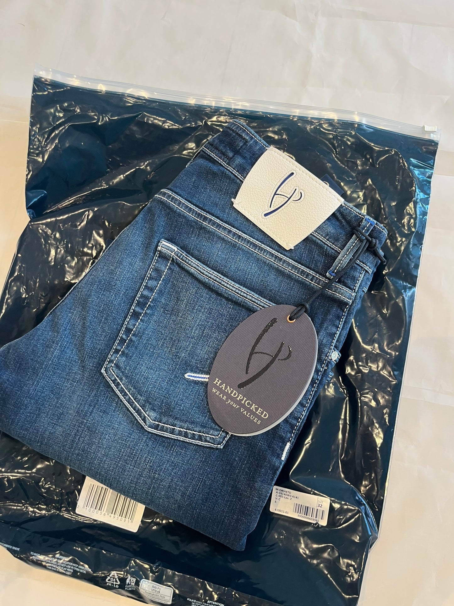 Handpicked Slim Fit Orvieto Jeans Blue Men's
