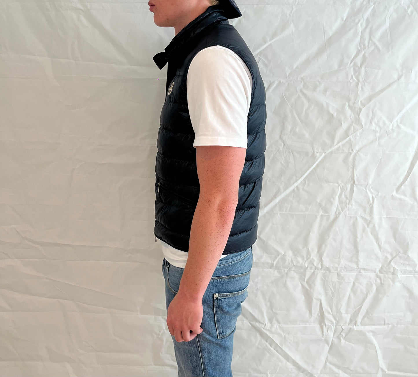Moncler Gui Vest Men's Blue