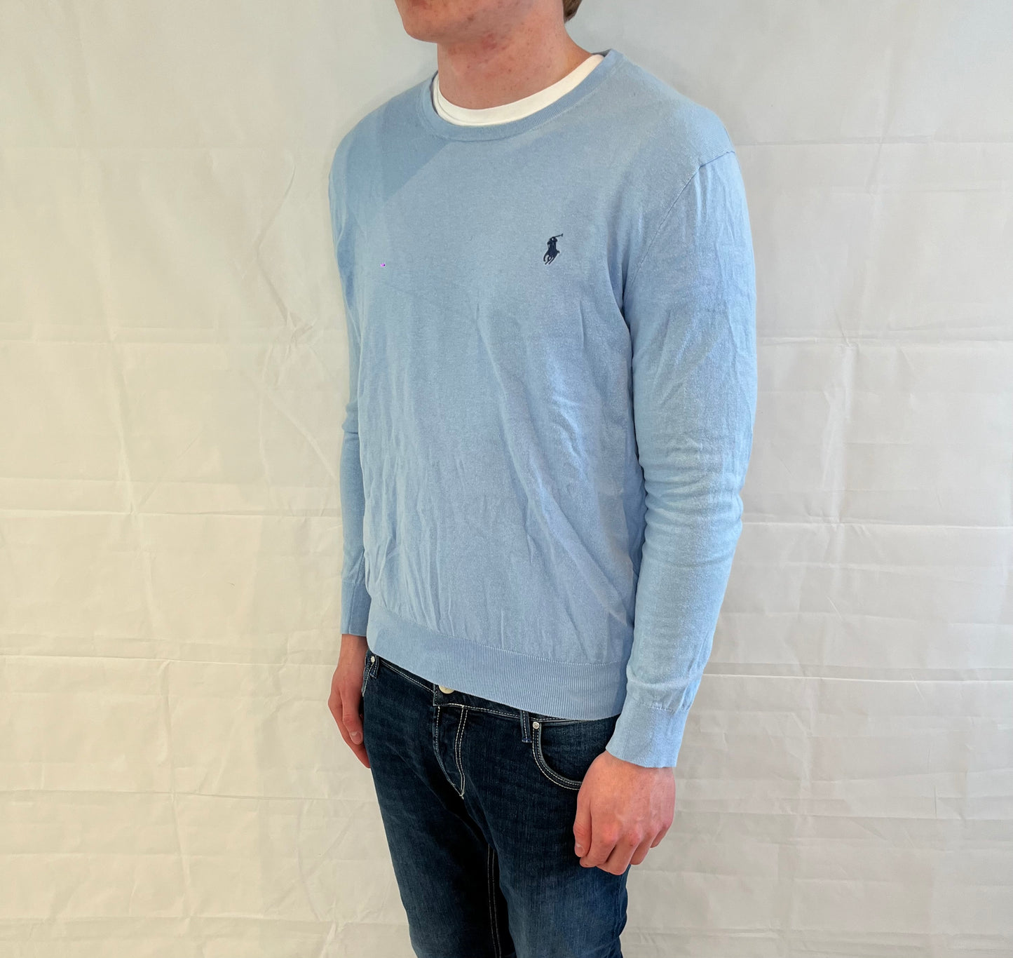 Polo Ralph Lauren Sweater Slim Fit Light Blue Men's