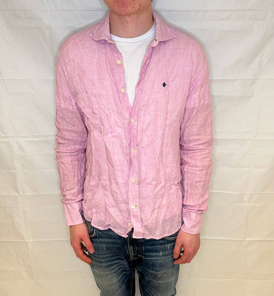 Morris Linen Shirt Pink Men's