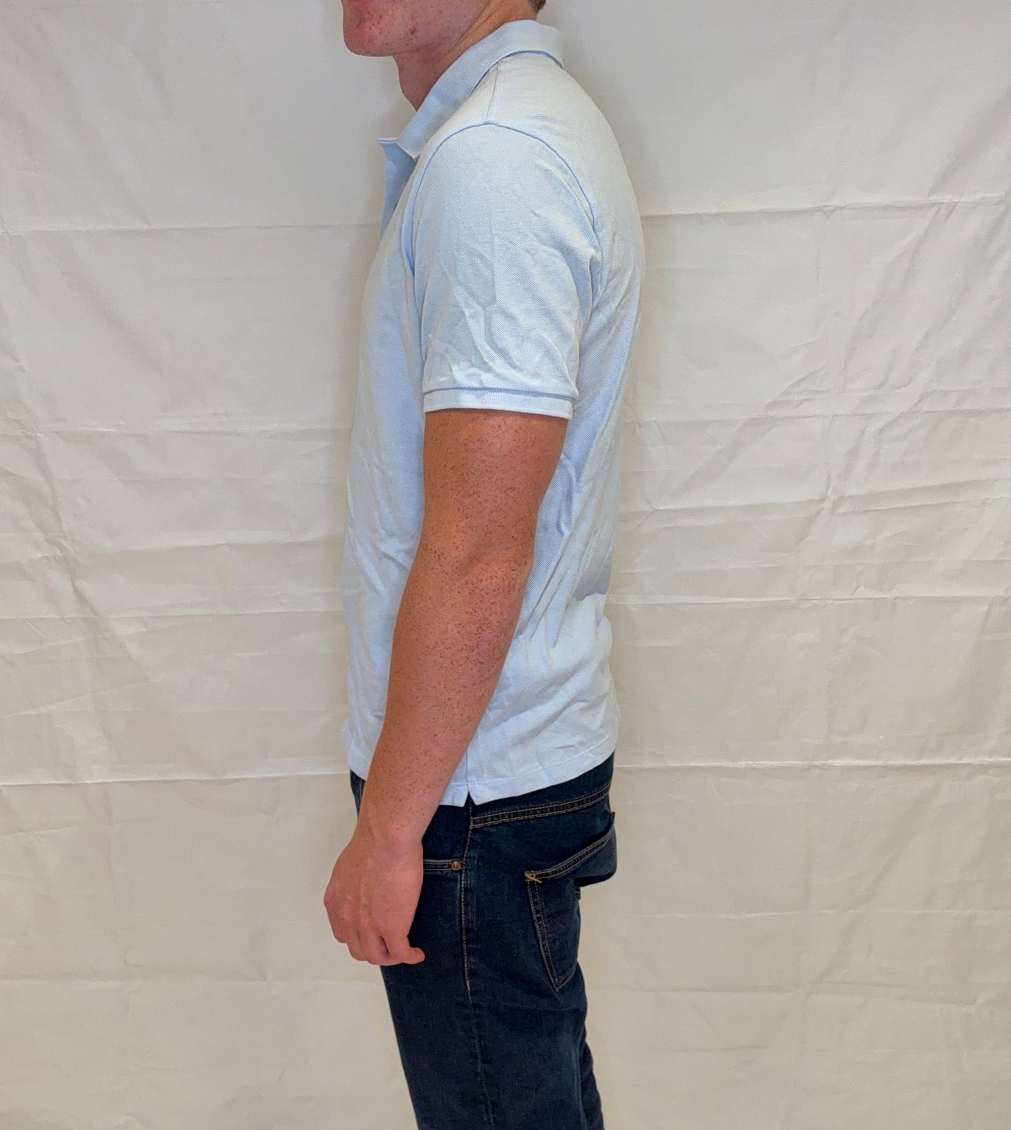 Massimo Dutti Polo Light Blue Men's