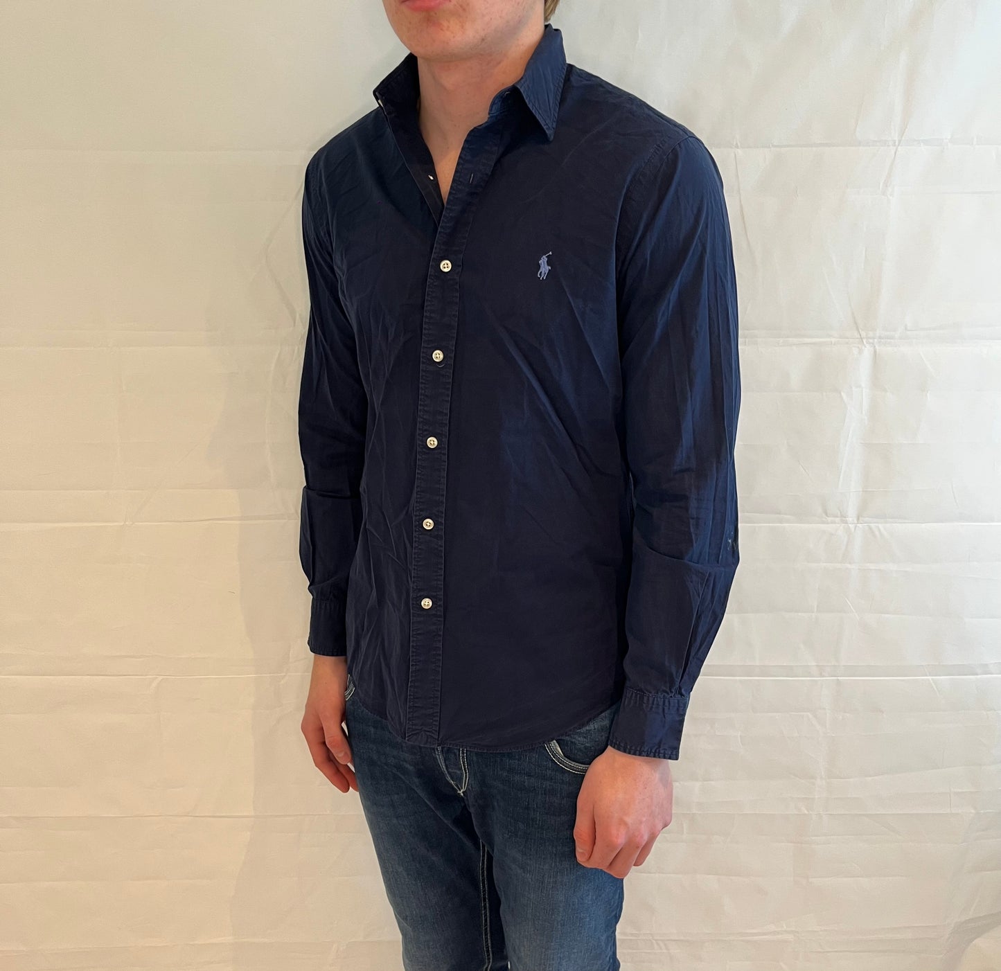 Polo Ralph Lauren Slim Fit 100% Cotton Stretch Shirt Blue Men's
